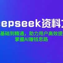 Deepseek���ϴ�ȫ���ӻ�������ͨ�������û���Ч���ʣ�����AI׬Ǯ˼·